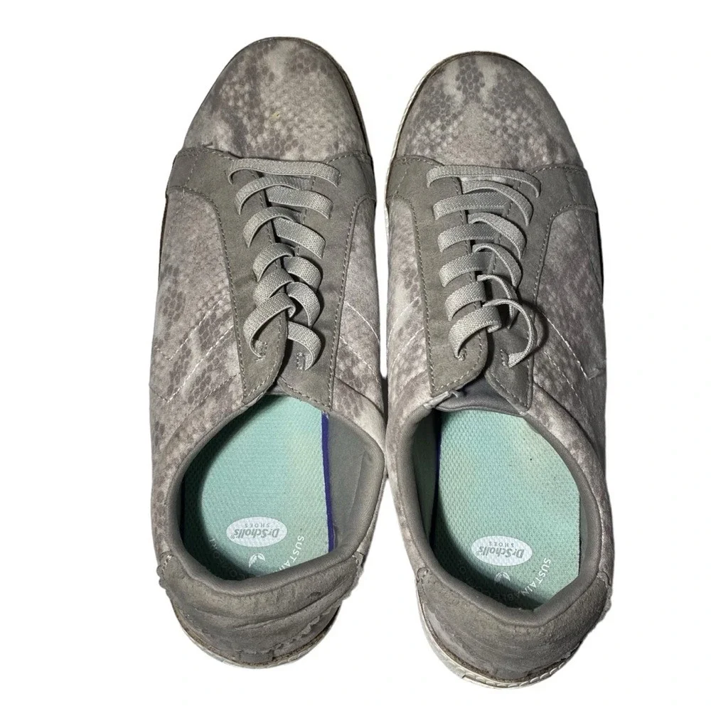 Dr. Scholls Women's Size 11 Seaside‎ Gray Snake Print Casual Sneakers